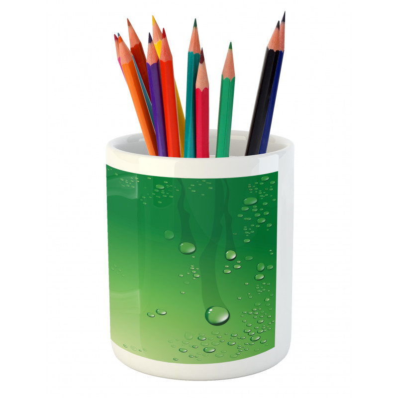 Abstract Art Water Drops Pencil Pen Holder