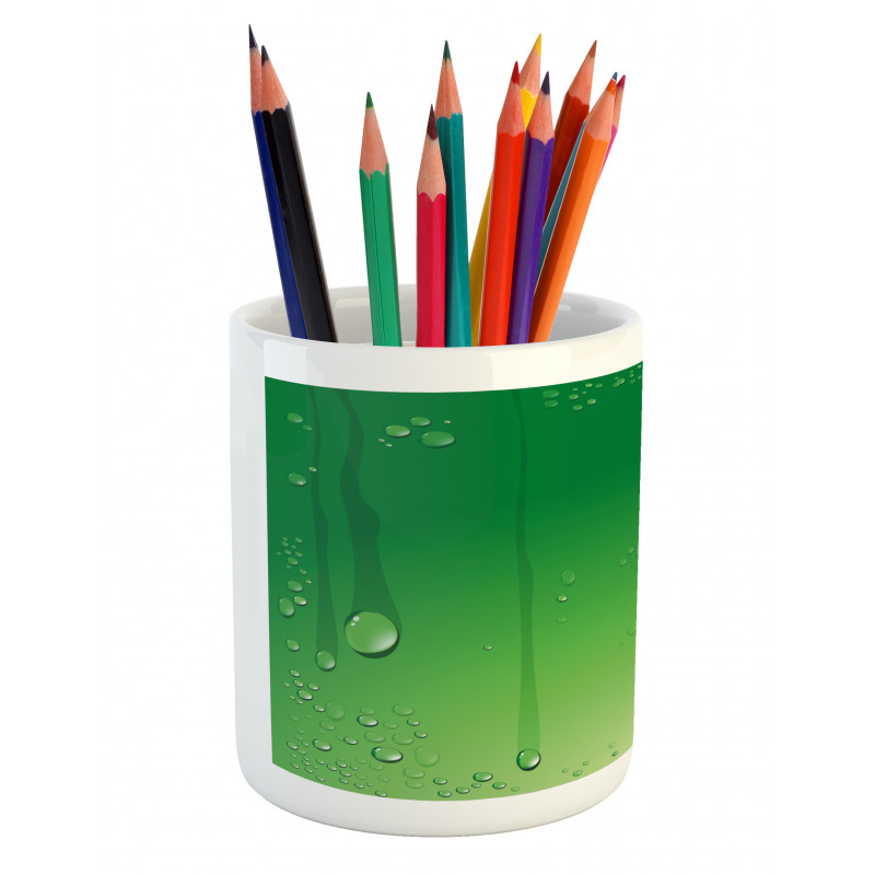Abstract Art Water Drops Pencil Pen Holder