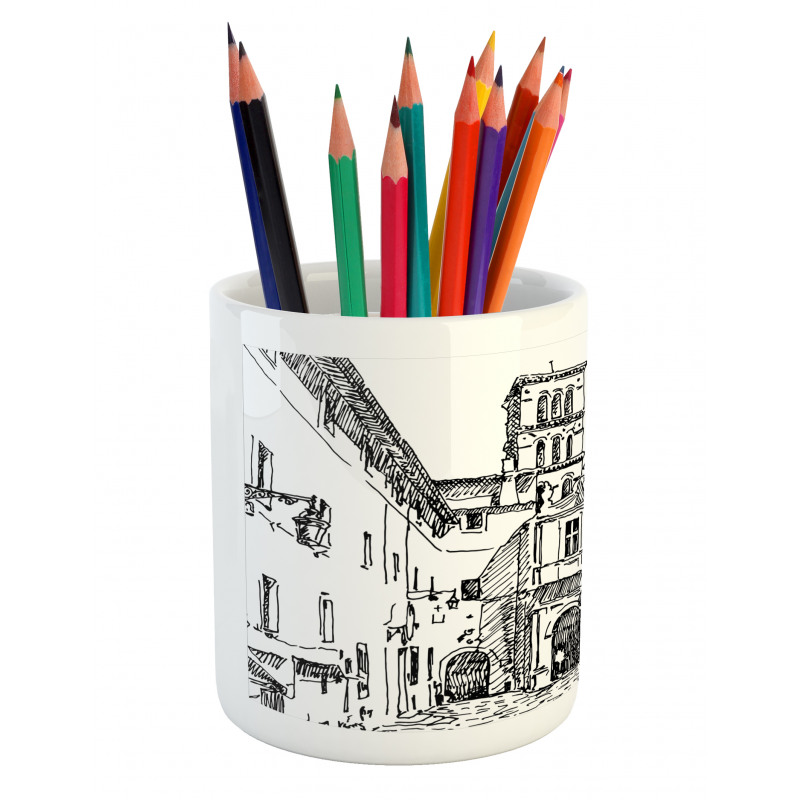 Scenery of Rome Pencil Pen Holder