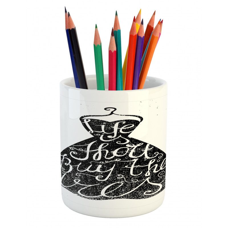 Positive Words on Hanger Pencil Pen Holder