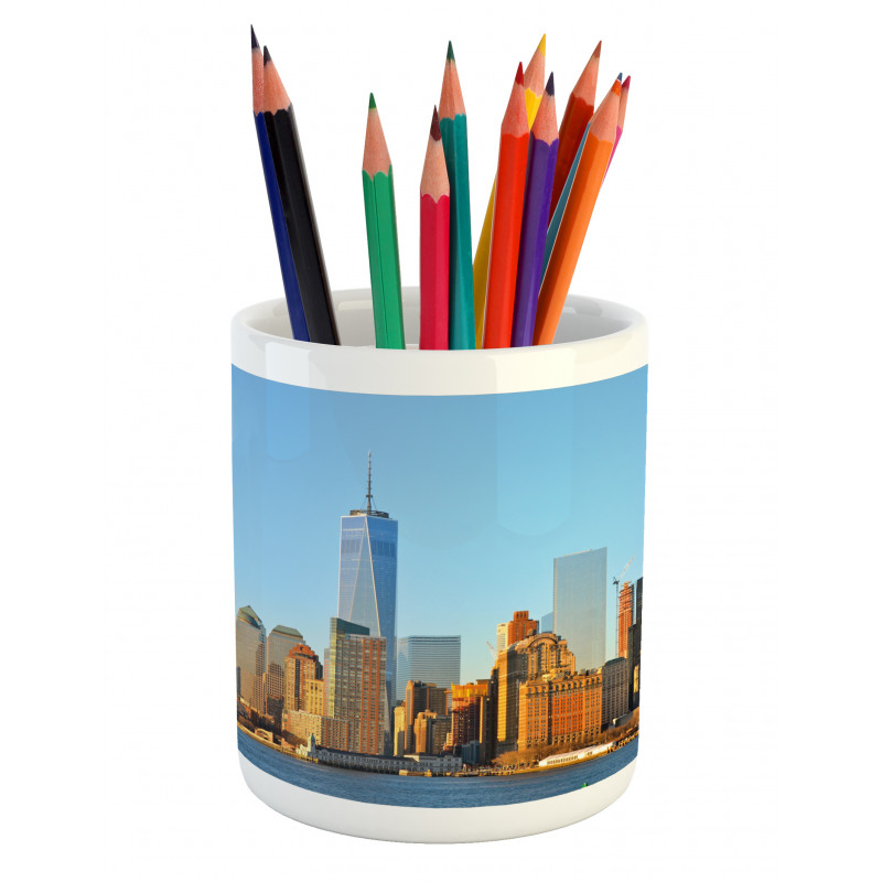 New York City Skyline Pencil Pen Holder