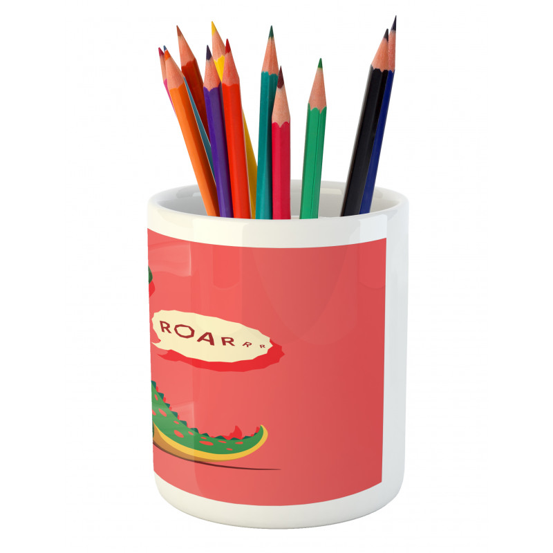 Cartoon Prehistoric Pencil Pen Holder