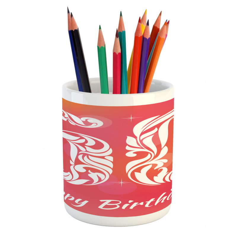 Swirls and Stars Pencil Pen Holder