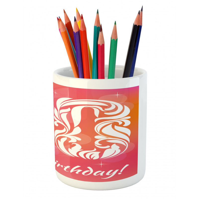 Swirls and Stars Pencil Pen Holder