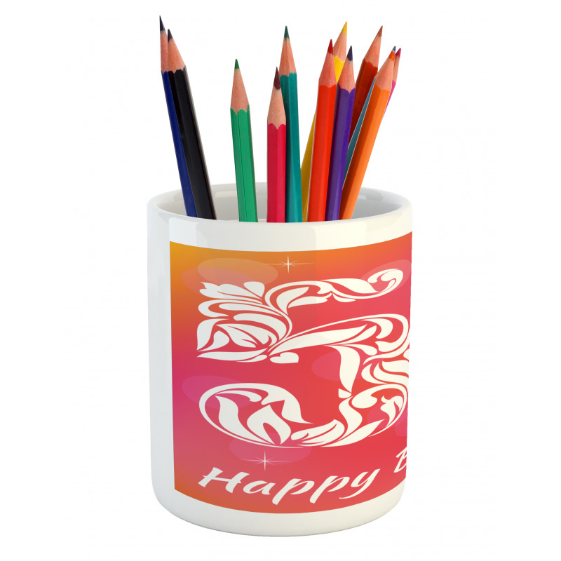 Swirls and Stars Pencil Pen Holder