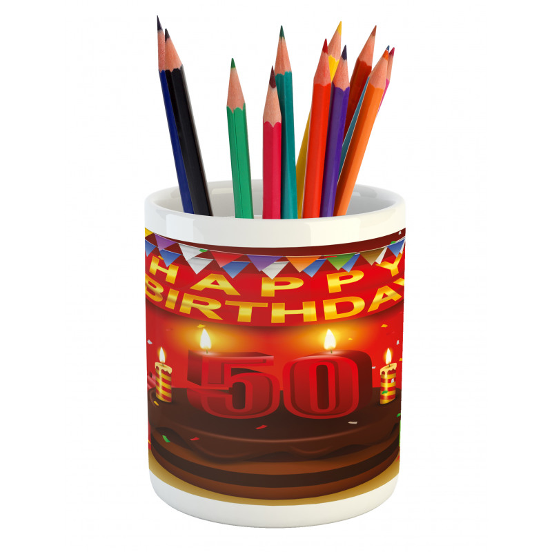 Chocolate Cake Pencil Pen Holder