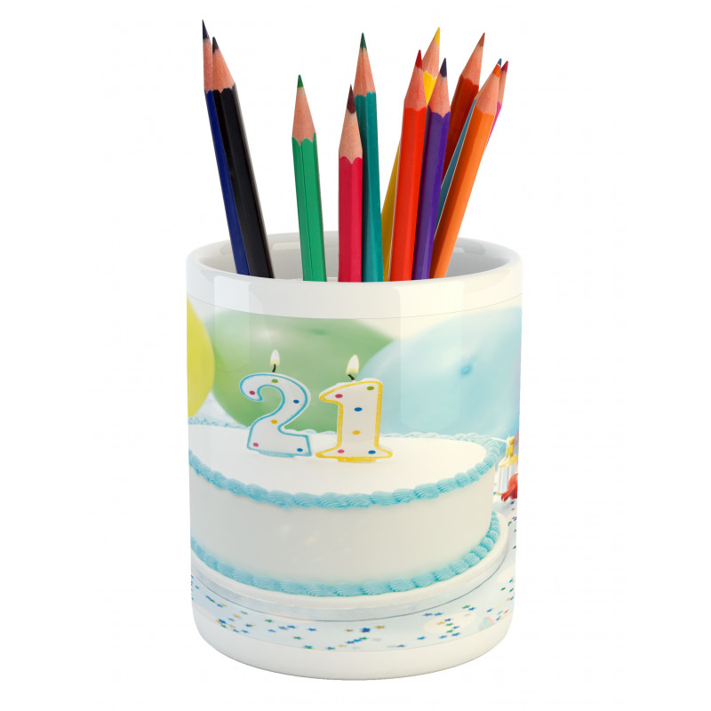 Colorful Ballons Pencil Pen Holder