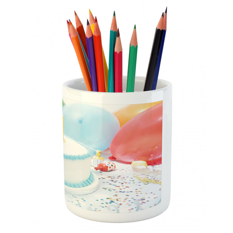 Colorful Ballons Pencil Pen Holder