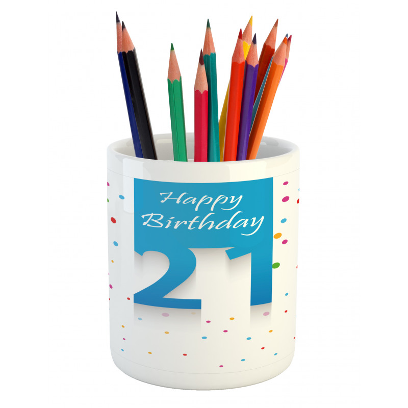 Party Birthday Words Pencil Pen Holder