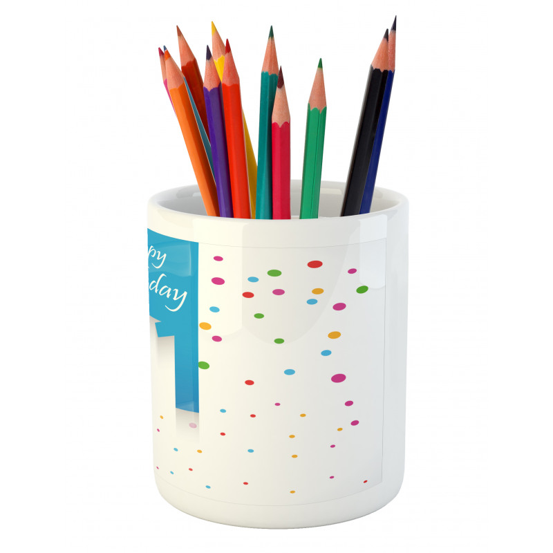 Party Birthday Words Pencil Pen Holder