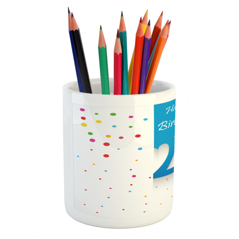 Party Birthday Words Pencil Pen Holder