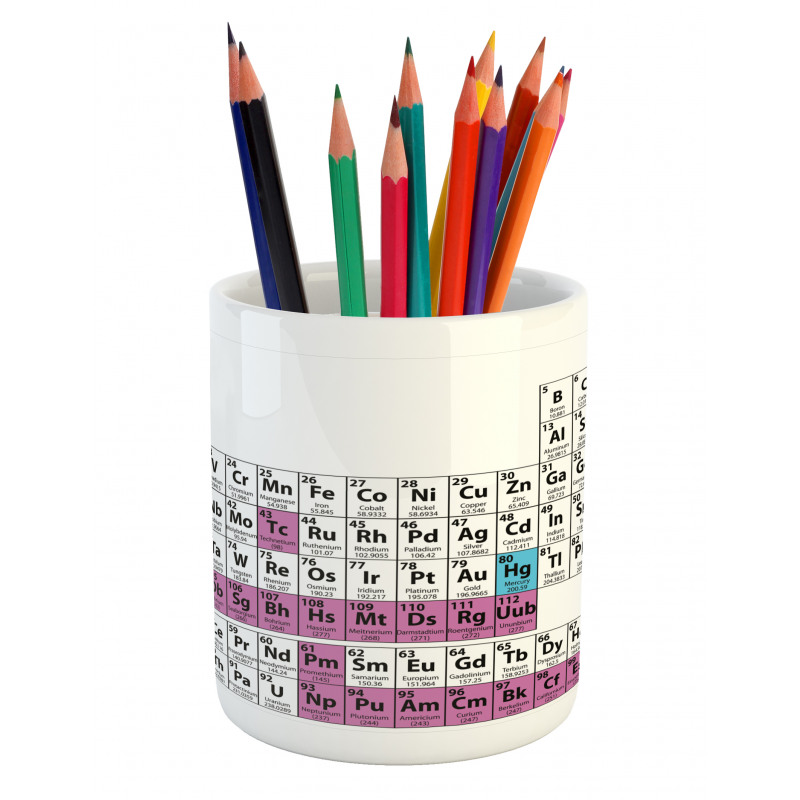 Colorful Science Pencil Pen Holder