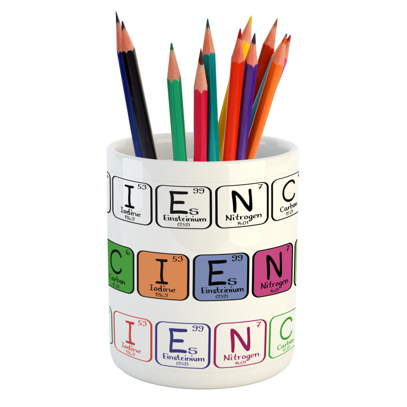 Science Letters Pencil Pen Holder