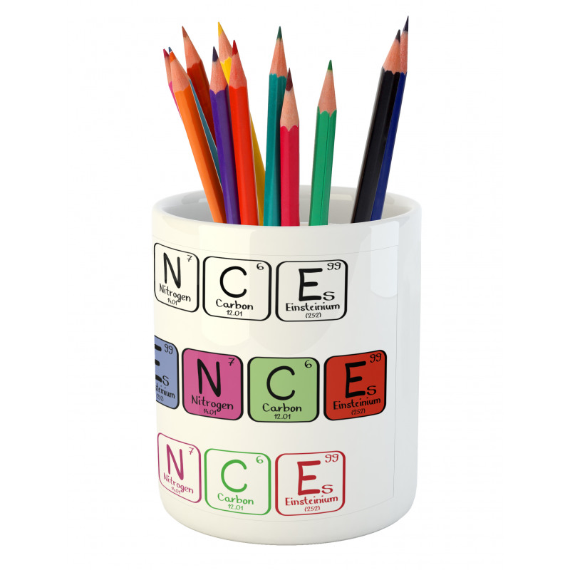 Science Letters Pencil Pen Holder