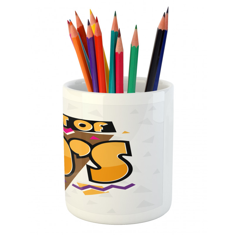 70s Style Retro Pencil Pen Holder