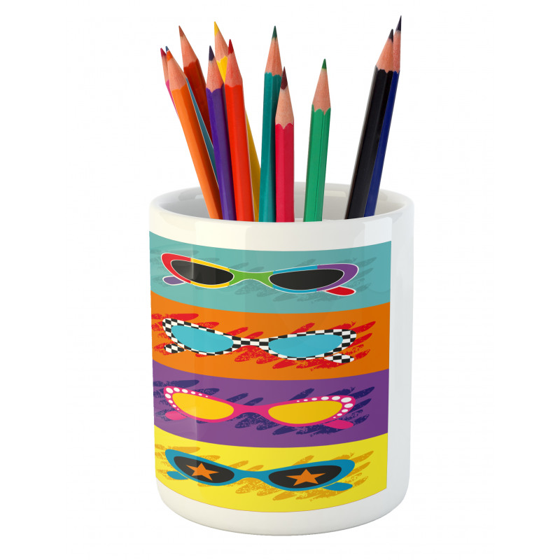 Colorful Pop Sunglasses Pencil Pen Holder