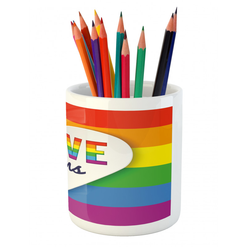 LGBT Pride Love Wins Pencil Pen Holder