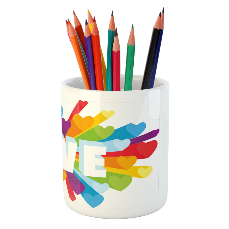 Love Burst Gay LGBT Pencil Pen Holder