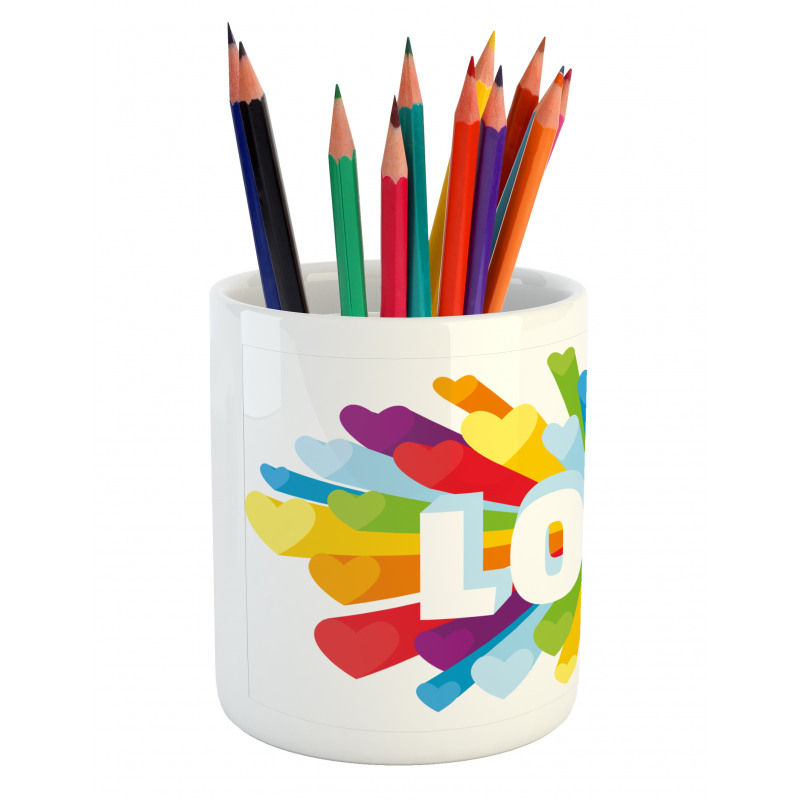 Love Burst Gay LGBT Pencil Pen Holder