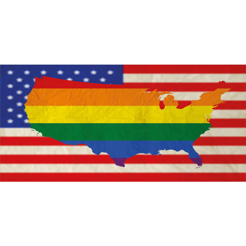 USA Flag Gay Rights Pencil Pen Holder