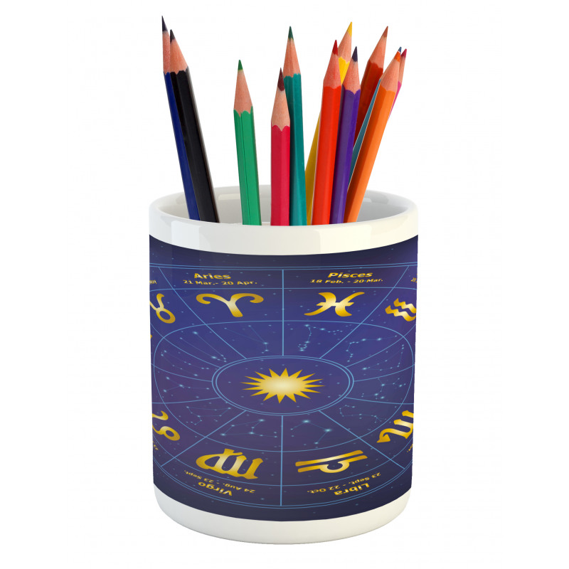 Horoscope Birth Dates Pencil Pen Holder