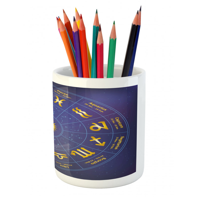 Horoscope Birth Dates Pencil Pen Holder