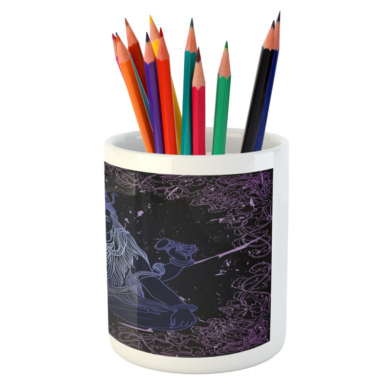 Grunge Pencil Pen Holder