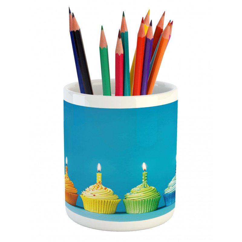 Cupcakes Party Food Pencil Pen Holder