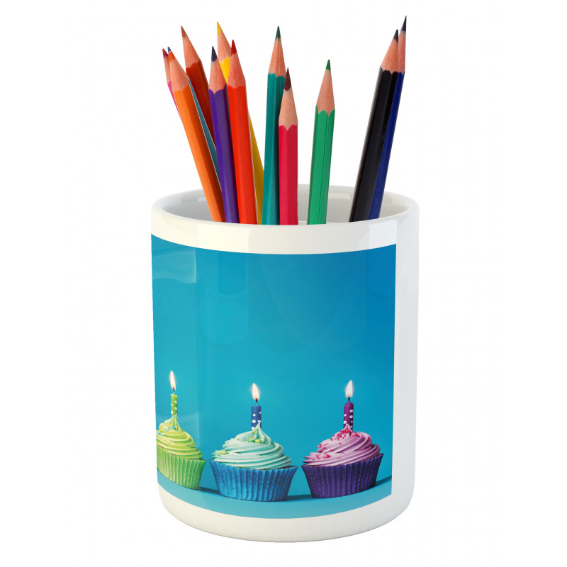 Cupcakes Party Food Pencil Pen Holder