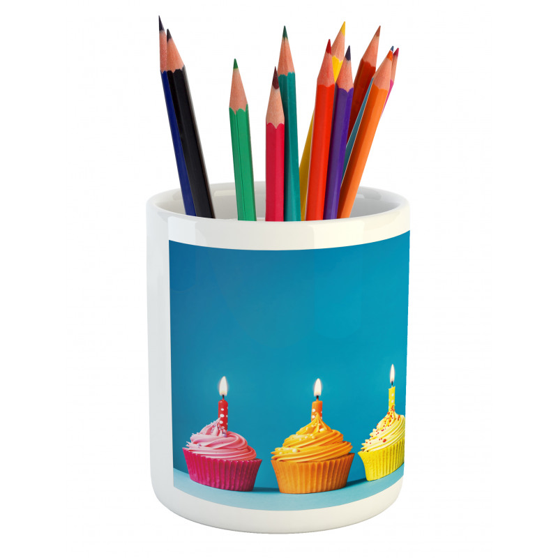 Cupcakes Party Food Pencil Pen Holder