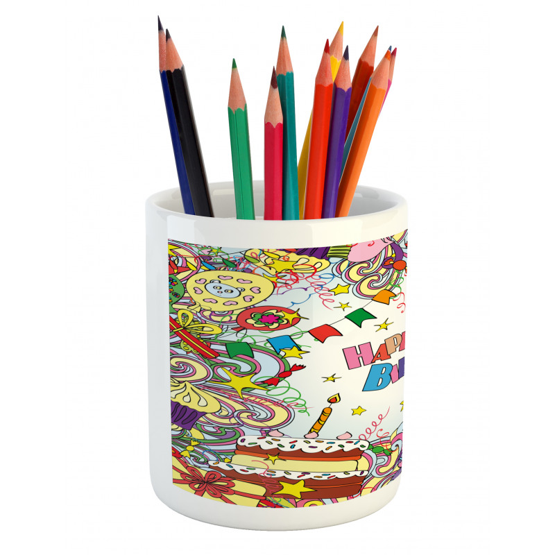 Colorful Cartoon Party Pencil Pen Holder