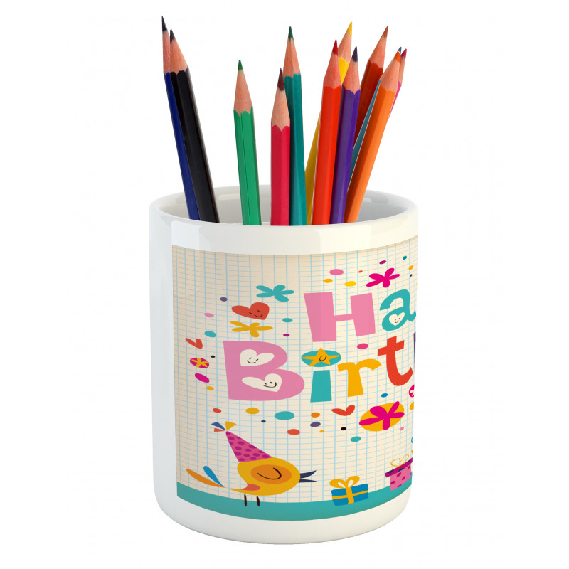 School Math Student Pencil Pen Holder