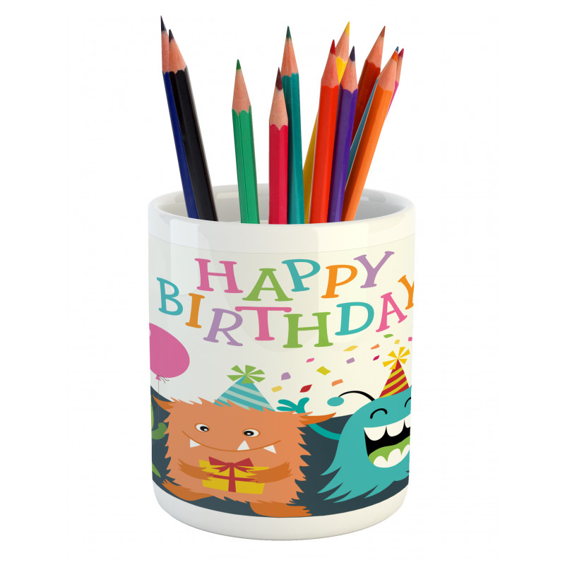 Monster Birthday Pencil Pen Holder