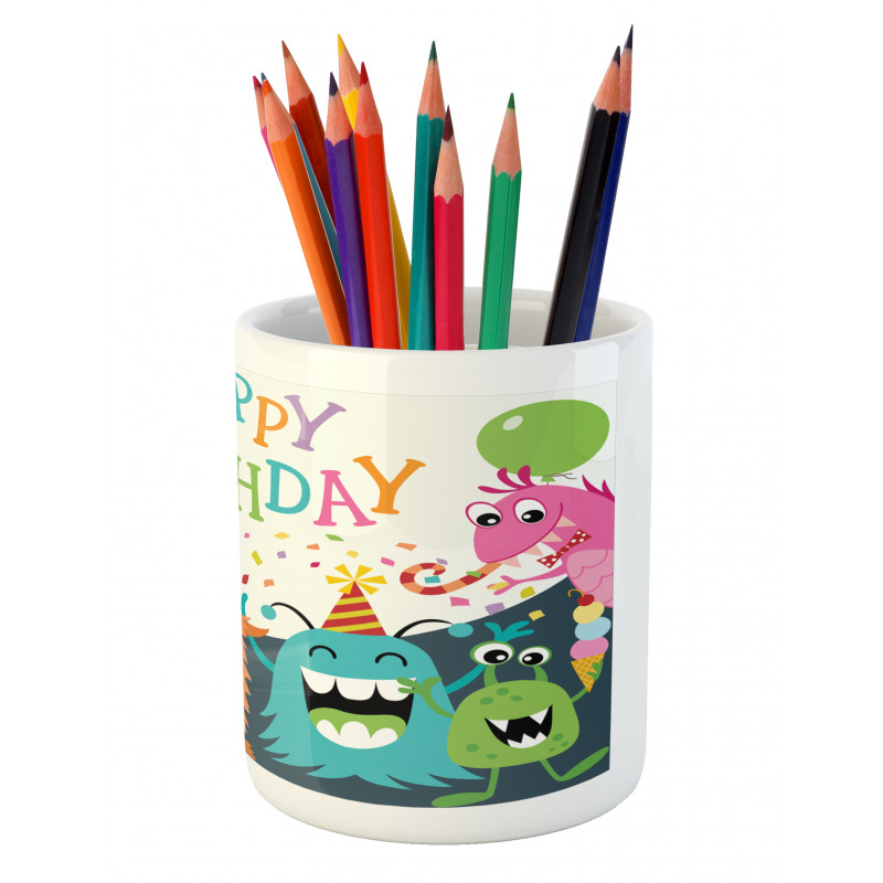 Monster Birthday Pencil Pen Holder