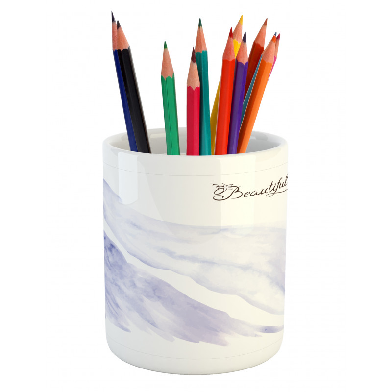 Abstract Wedding Pencil Pen Holder