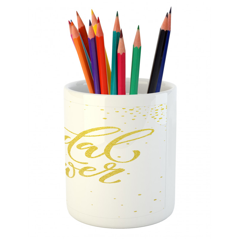 Bride Party Lettering Pencil Pen Holder