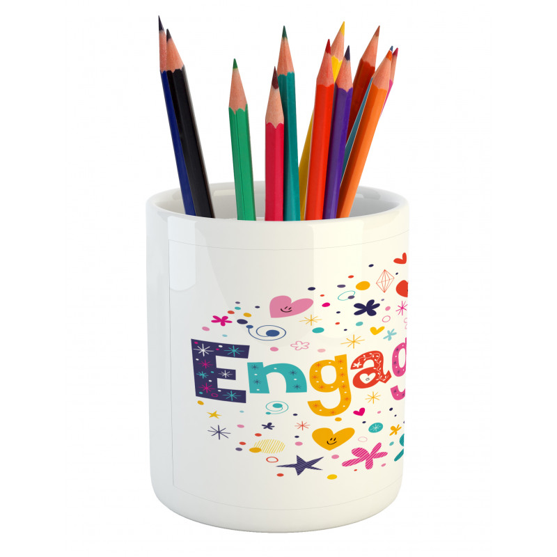 Engagement Party Pencil Pen Holder