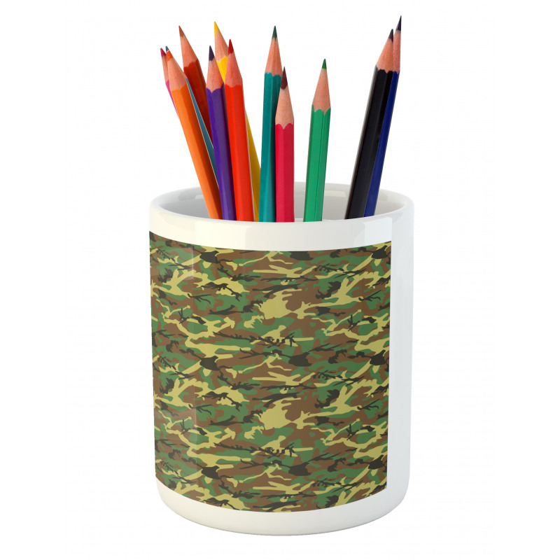 Woodland Abstract Jungle Pencil Pen Holder
