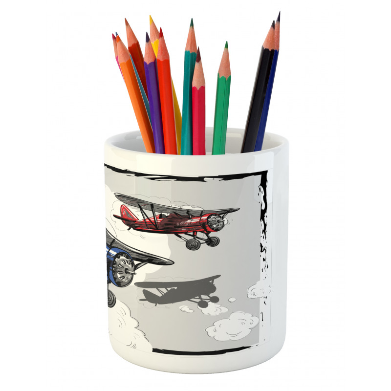 Retro Bon Voyage Pencil Pen Holder