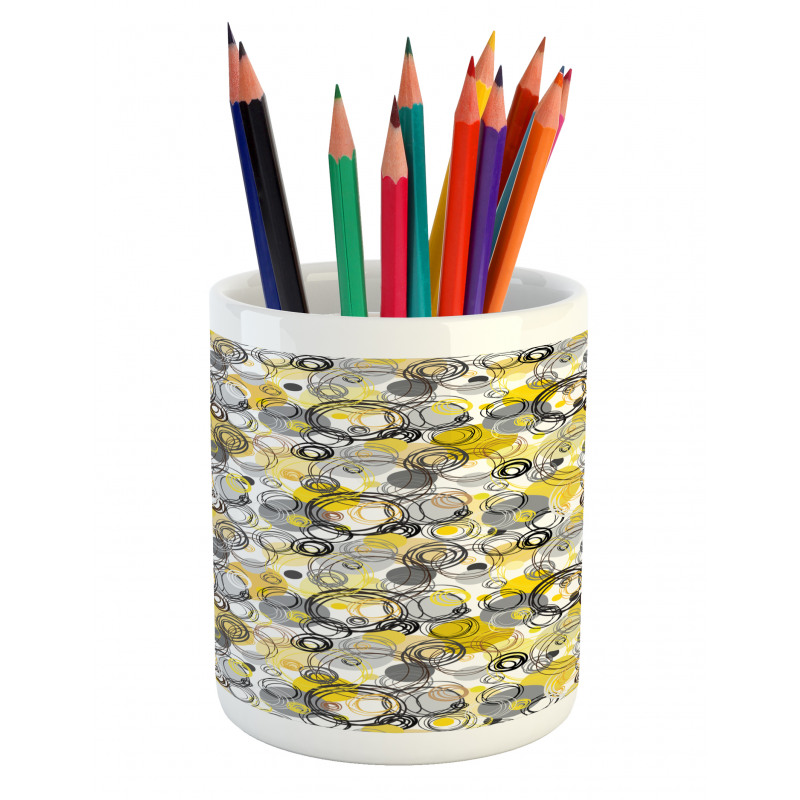 Sketchy Circles Pencil Pen Holder