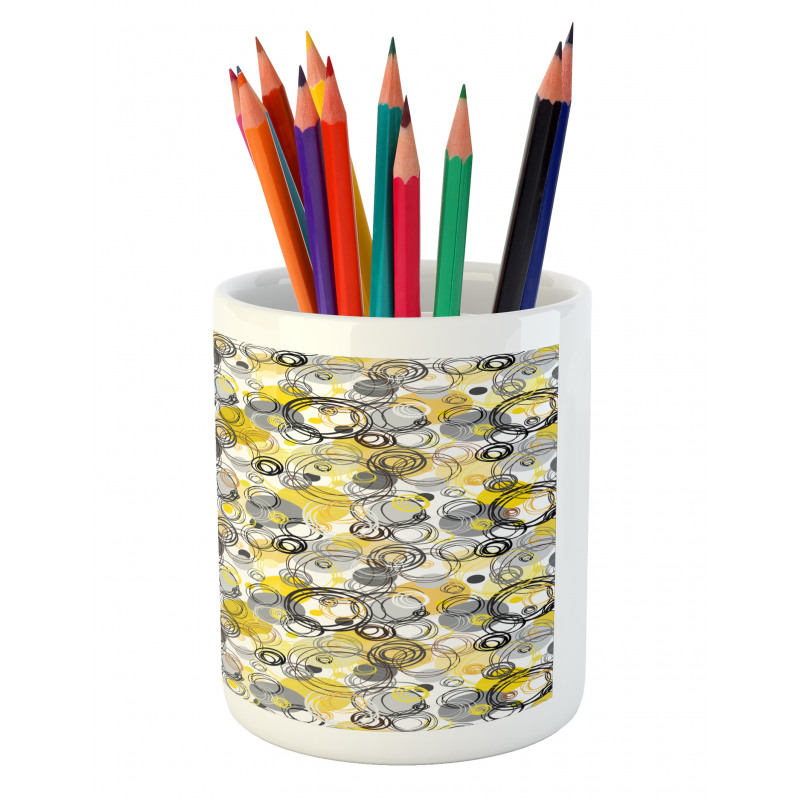 Sketchy Circles Pencil Pen Holder