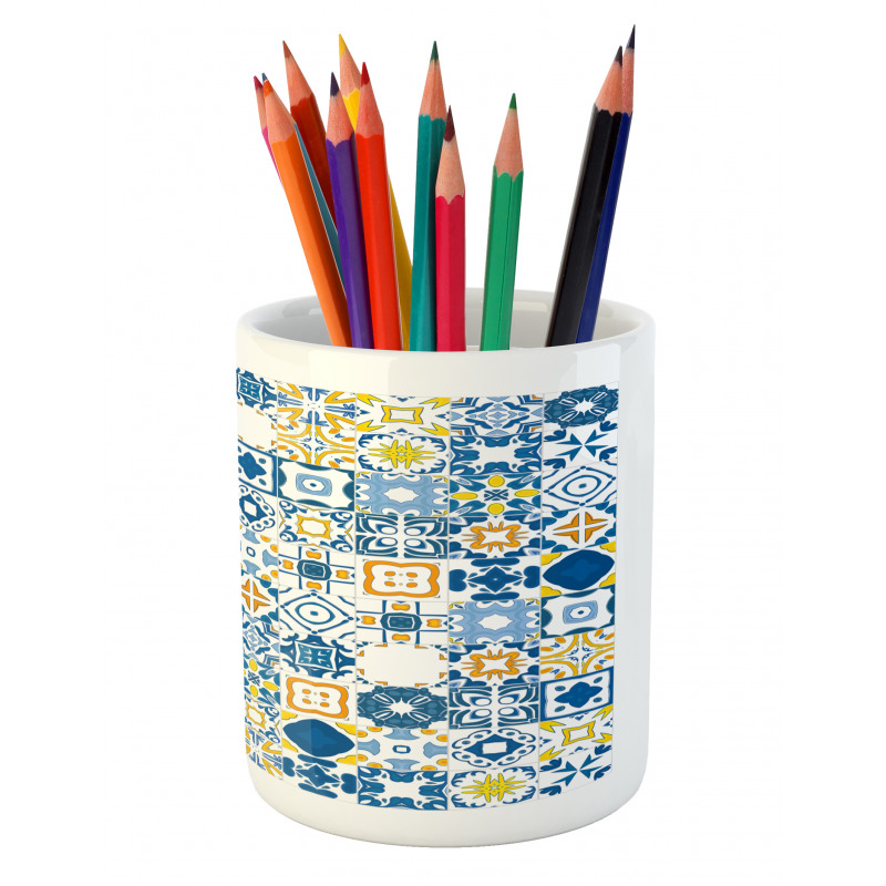 Mosaic Azulejo Pencil Pen Holder