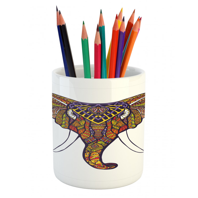 Tribal Colored Pencil Pen Holder