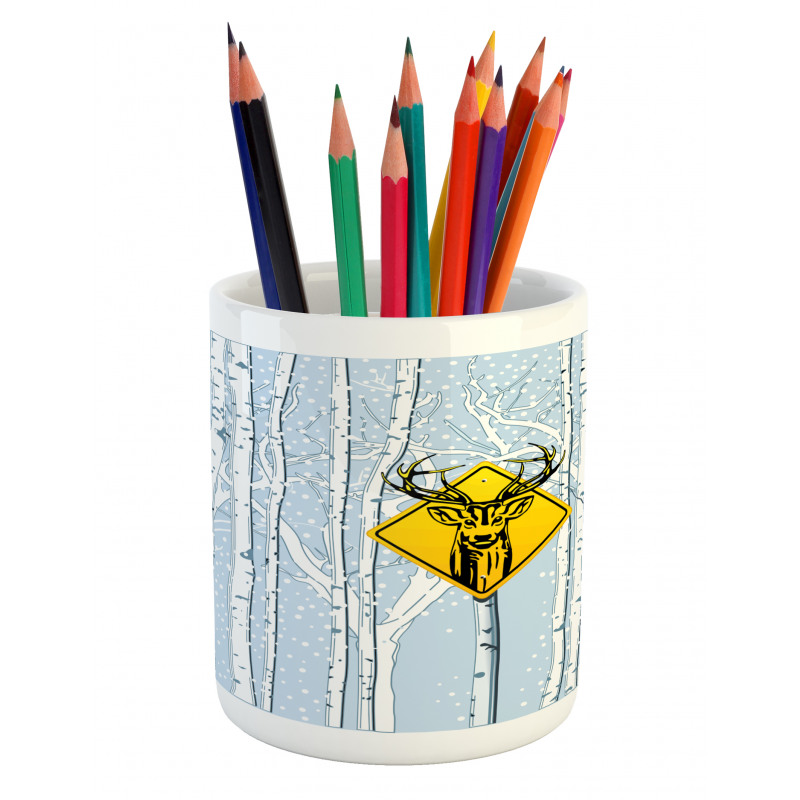 Attention Deer Pencil Pen Holder