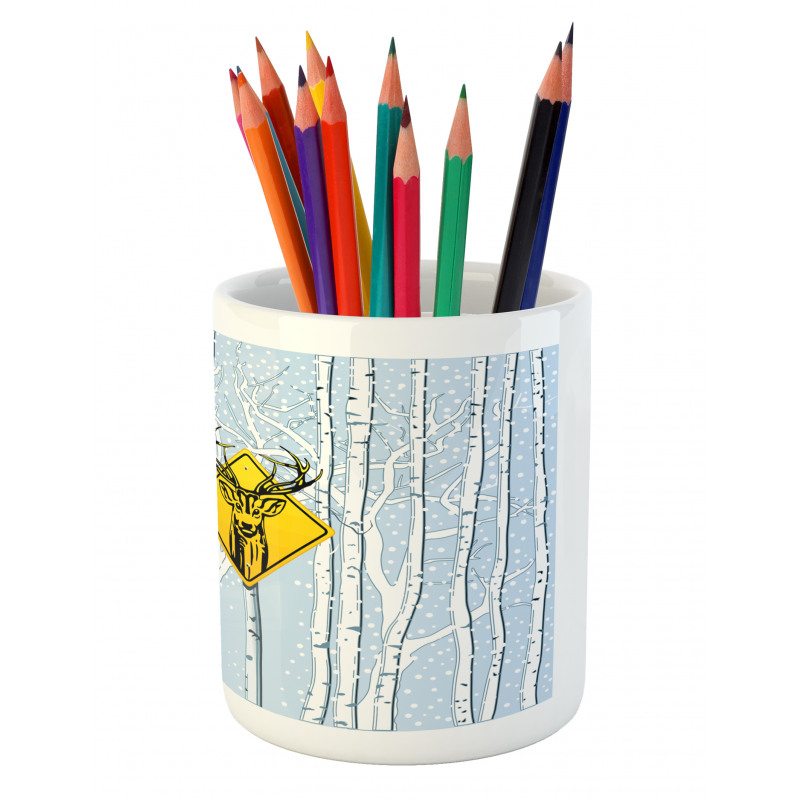 Attention Deer Pencil Pen Holder