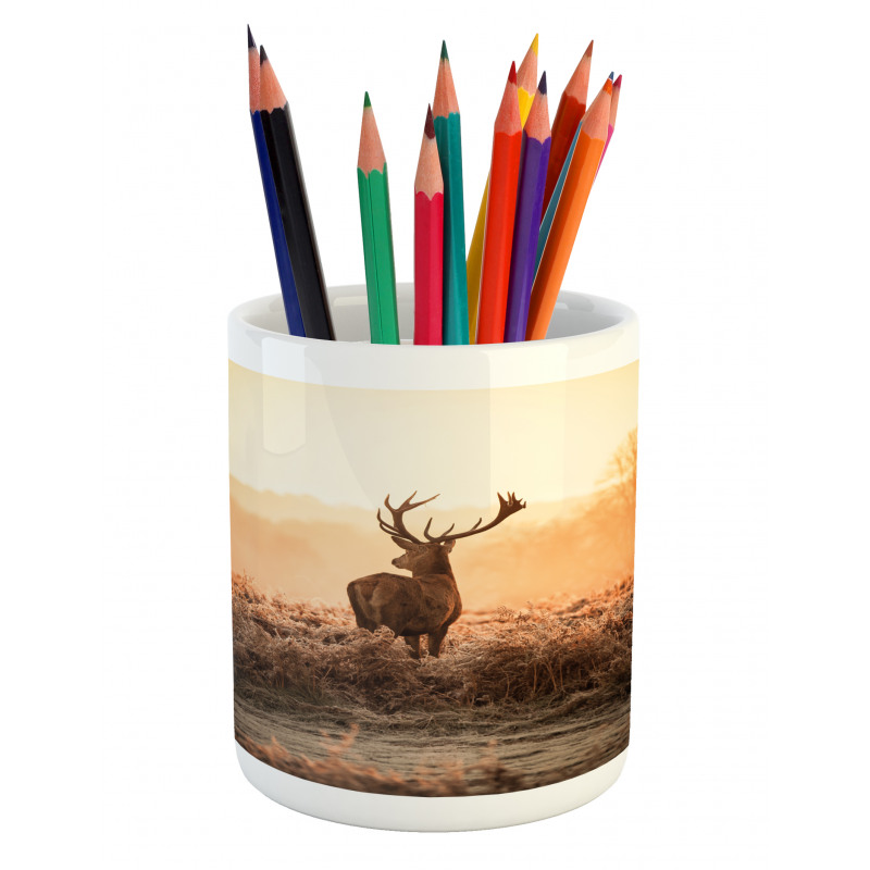 Deer Morning Sun Pencil Pen Holder