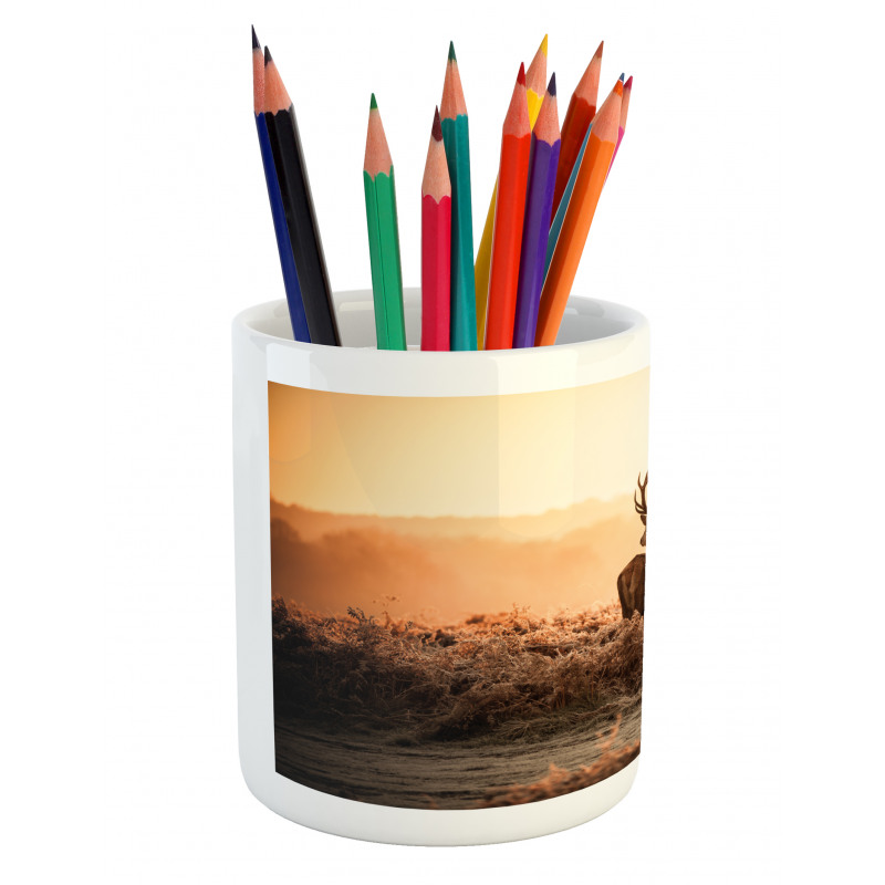 Deer Morning Sun Pencil Pen Holder