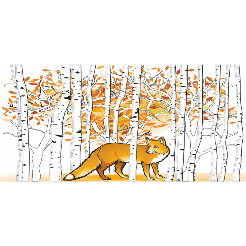 Fox Autumn Forest Pencil Pen Holder