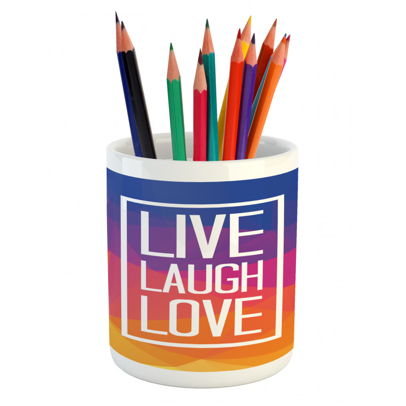 Famous Slogan Pencil Pen Holder