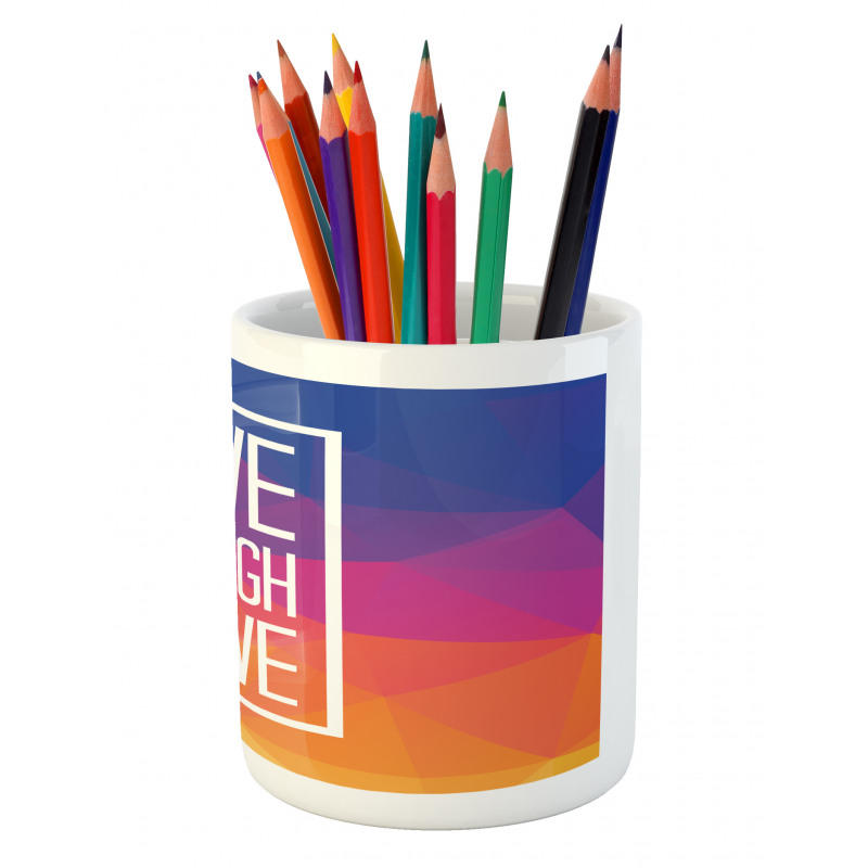 Famous Slogan Pencil Pen Holder